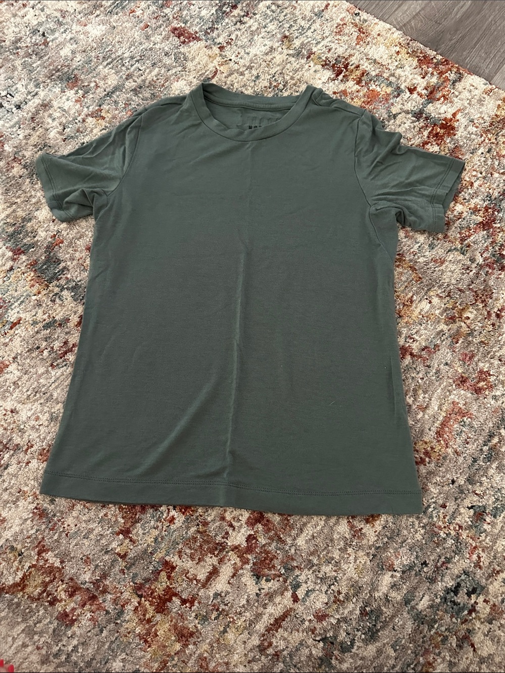 NOBULL Crew Neck Tee in Olive Green